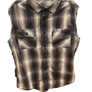 Harley-Davidson Sleeveless Plaid Shirt
